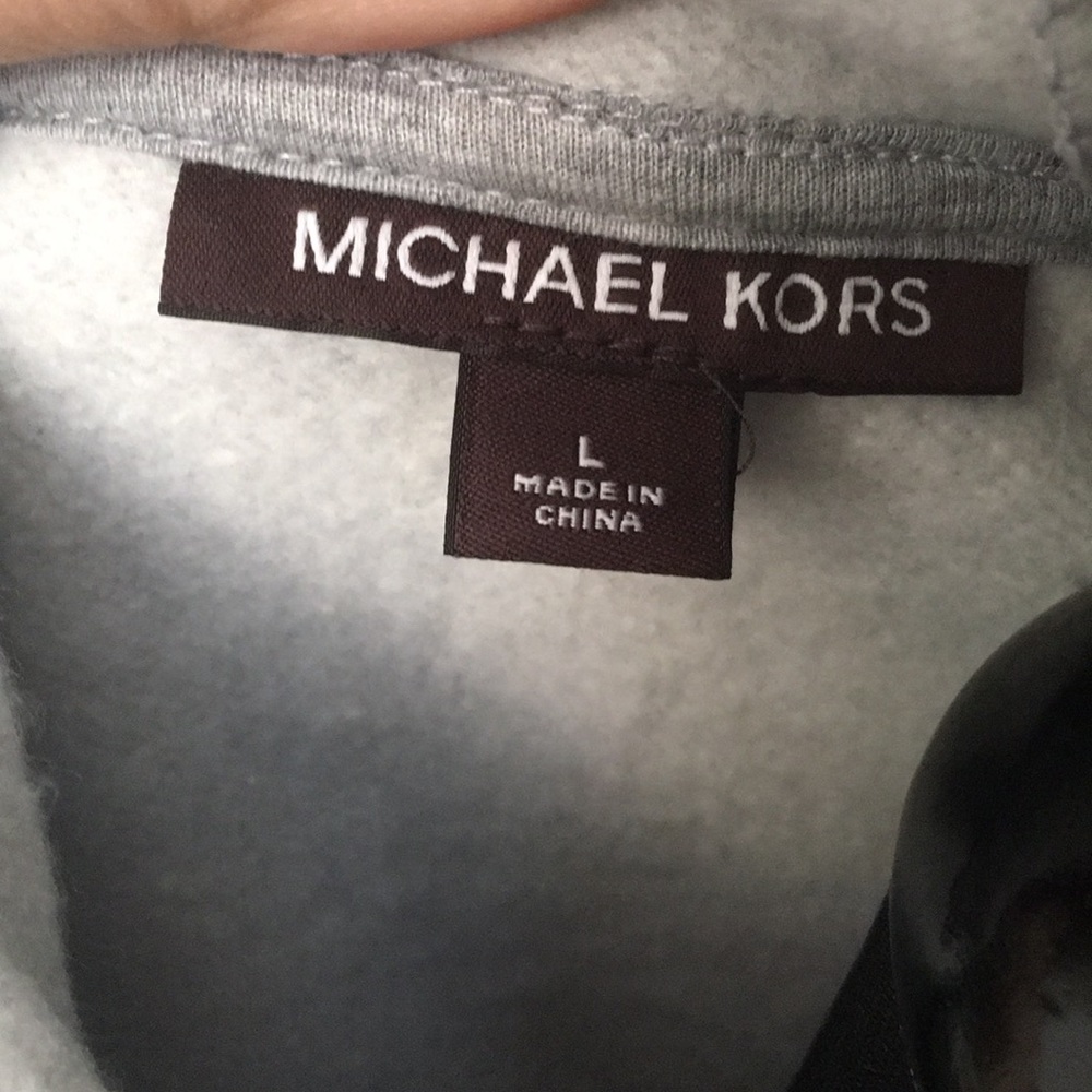 NWT Michael KORS Gray Hooded Sweatshirt - Picture 5 of 6